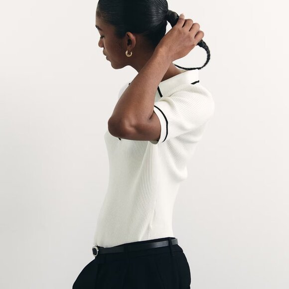 H&M Rib-knit polo shirt - Picture 4 of 8